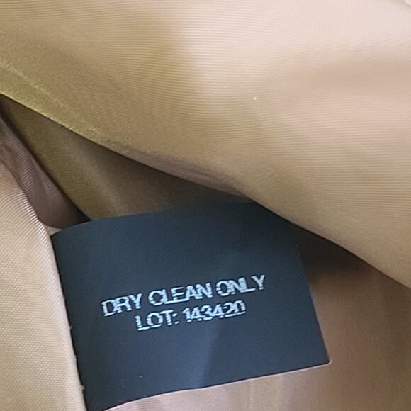 ANNE KLEIN Tan/Camel Color Wool Blend Peacoat Double Breasted Winter Coat XL - Picture 10 of 14